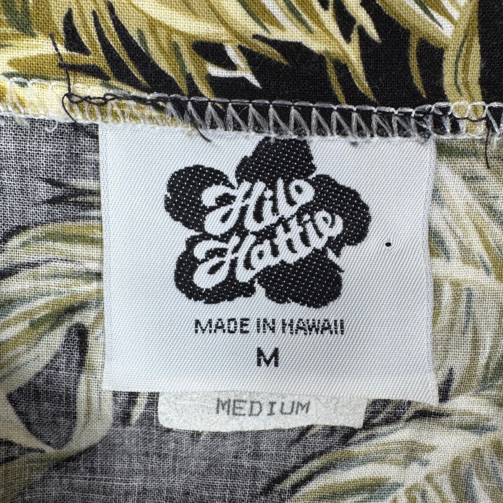 Hilo Hattie Maxi Skirt Womens Medium Black‎ Tropical Pineapple Hawaii VTG 180 - Picture 4 of 8